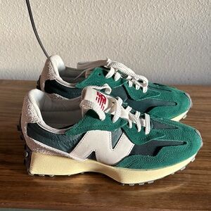 New Balance Green and White Athletic Shoes